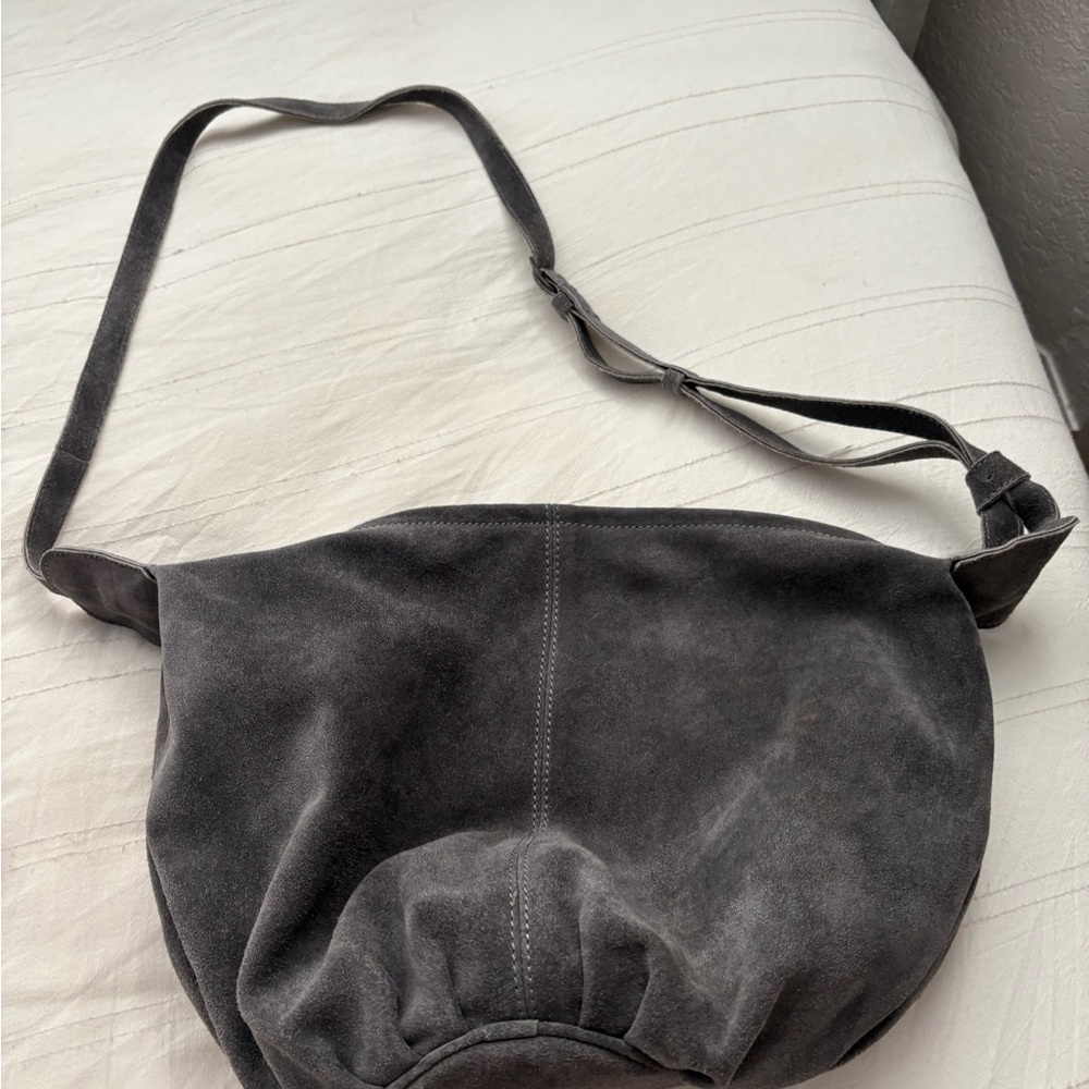 Cost Plus World Market Charcoal Crossbody Bag